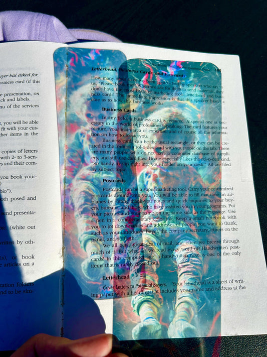 Creepy Doll Bookmark with Surreal Night Decay – Haunted Fantasy Art for Horror Readers, Dark Surrealism Fans