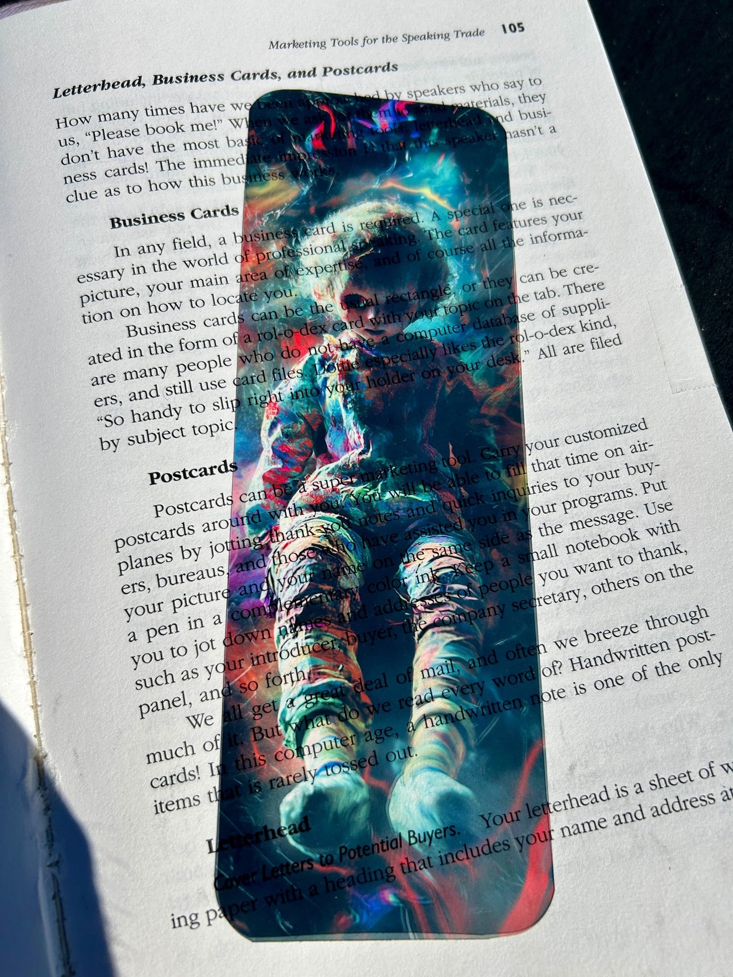 Creepy Doll Bookmark with Surreal Night Decay – Haunted Fantasy Art for Horror Readers, Dark Surrealism Fans
