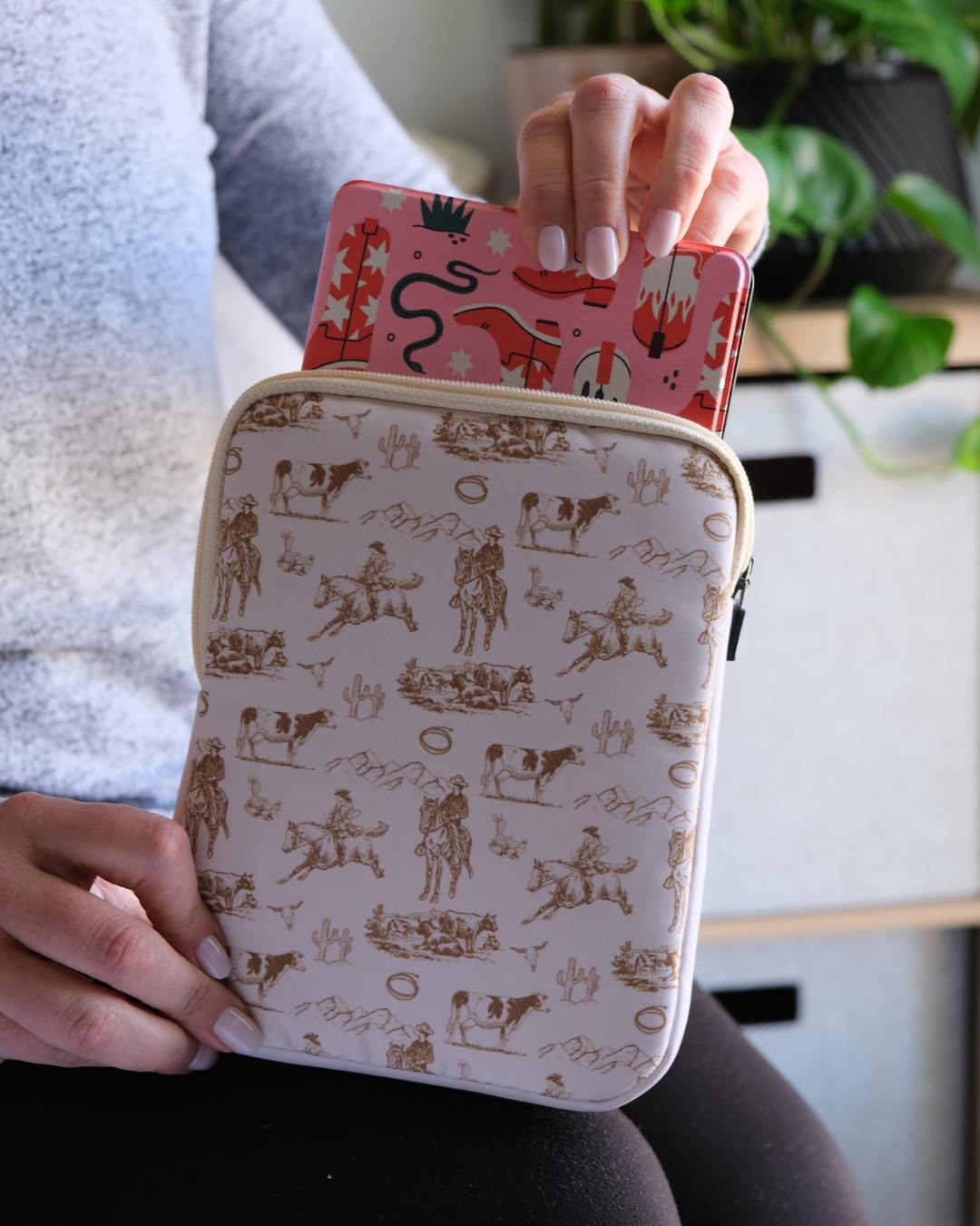Ride 'em Cowboy Book Sleeve