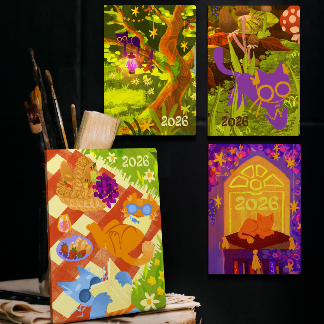 Bella Ramsay Cat - A5 Week-To-View - Diary - 2026 Calendar Year Planner