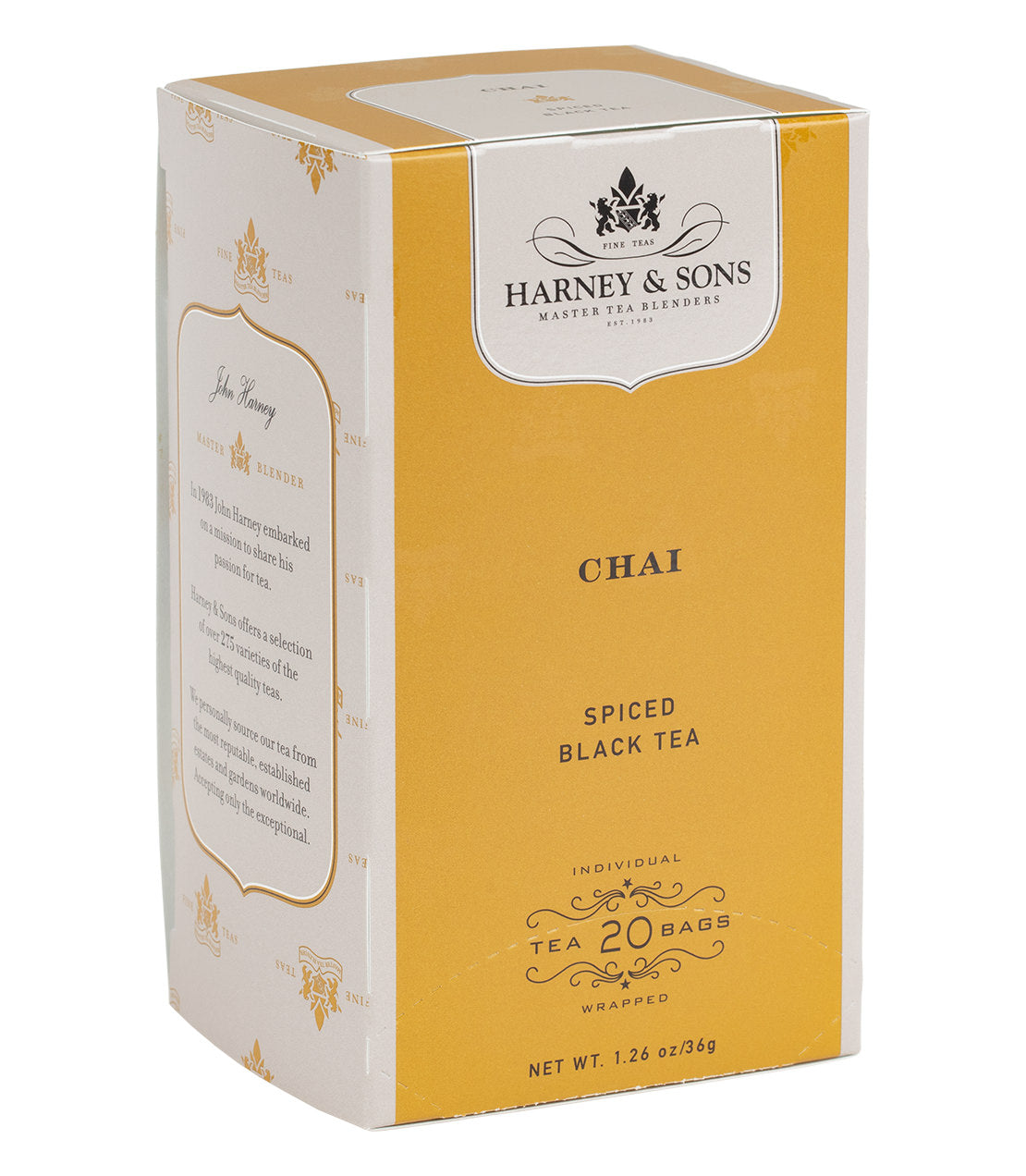 Chai, caja de 20 bolsitas de té premium