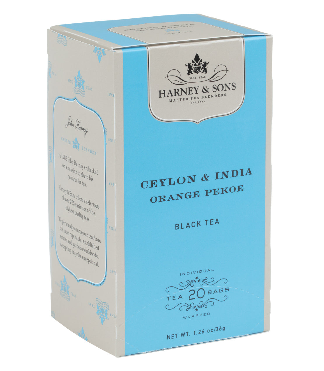 Orange Pekoe, caja de 20 bolsitas de té premium