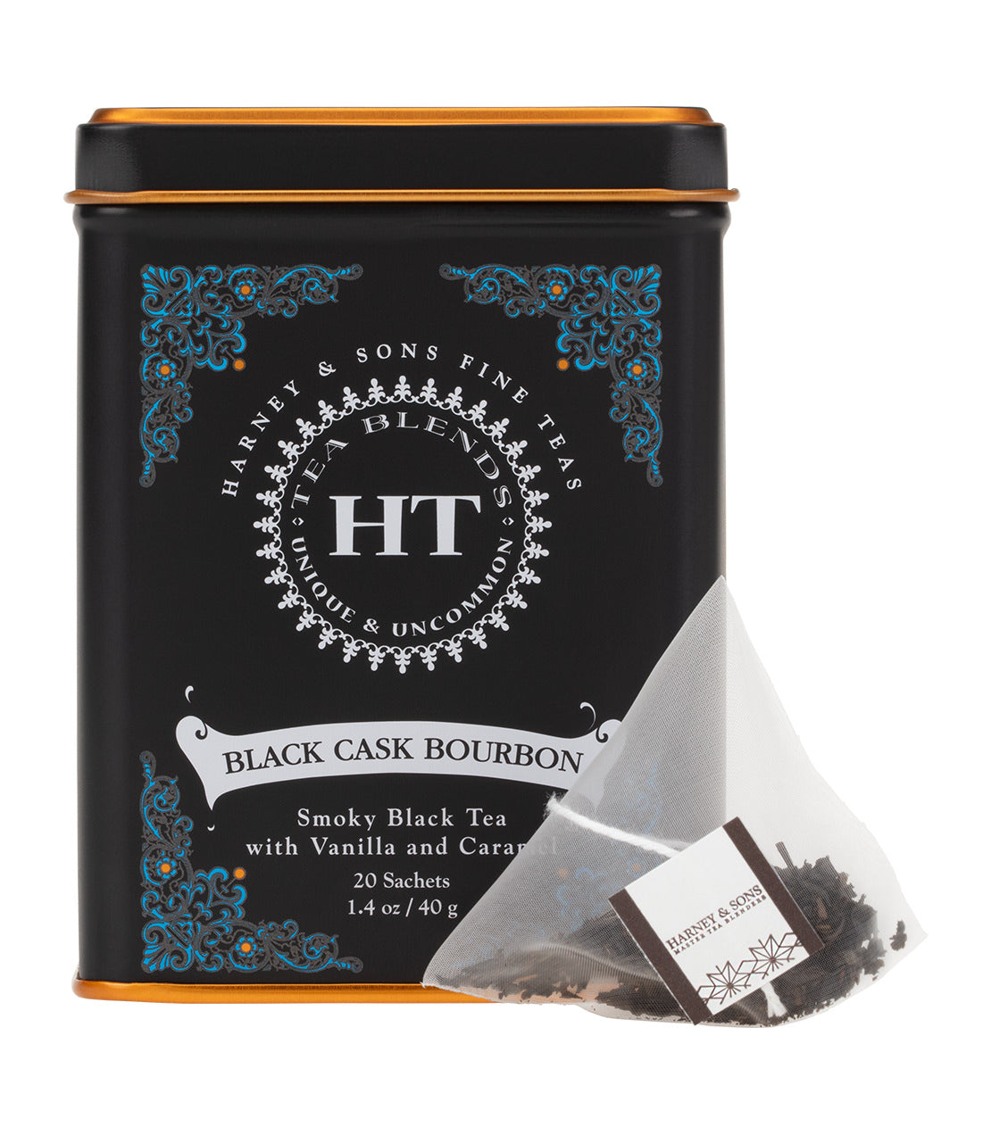 Bourbon de barril negro, HT, lata de 20 sobres