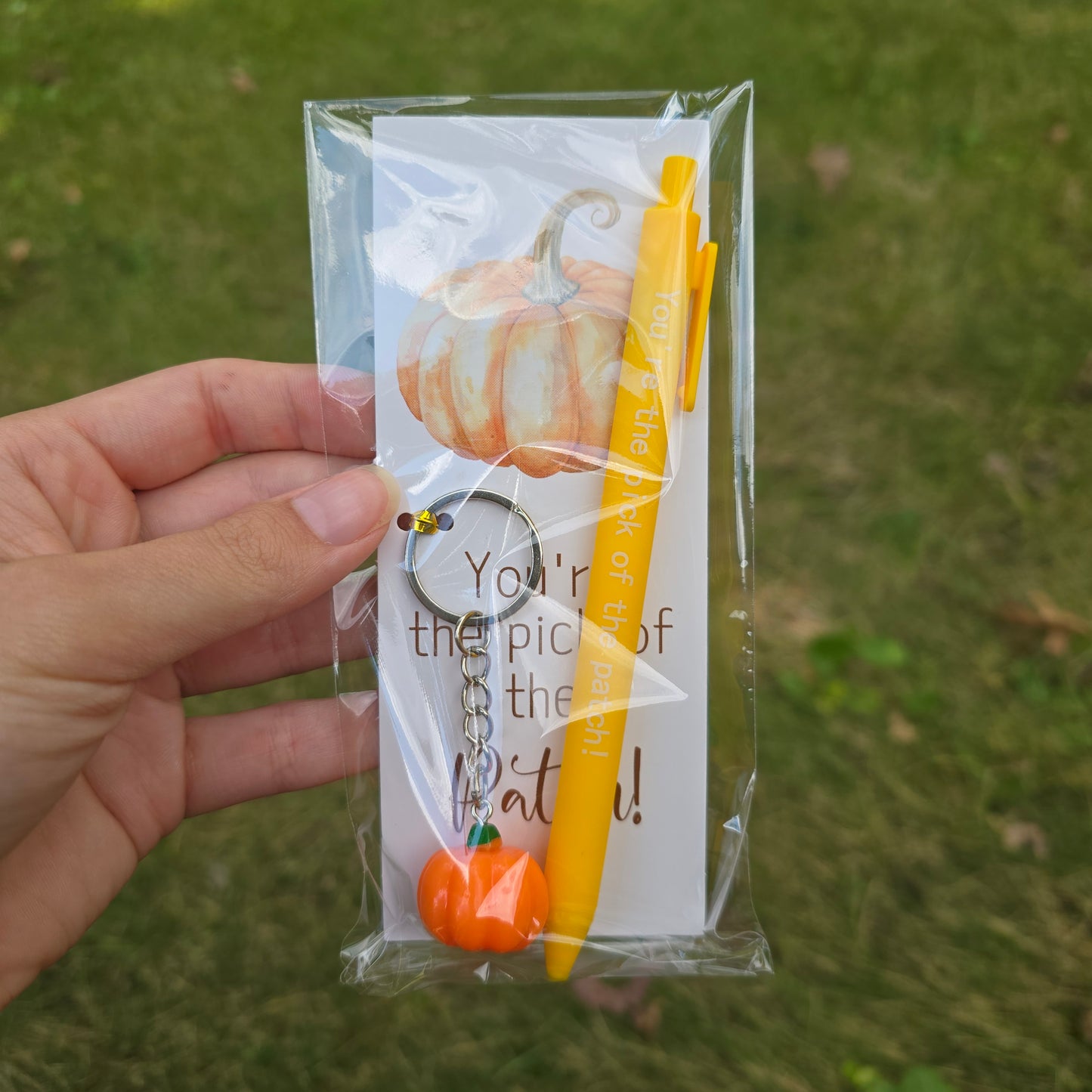 Fall Thanksgiving Pen Keychain Gift Set