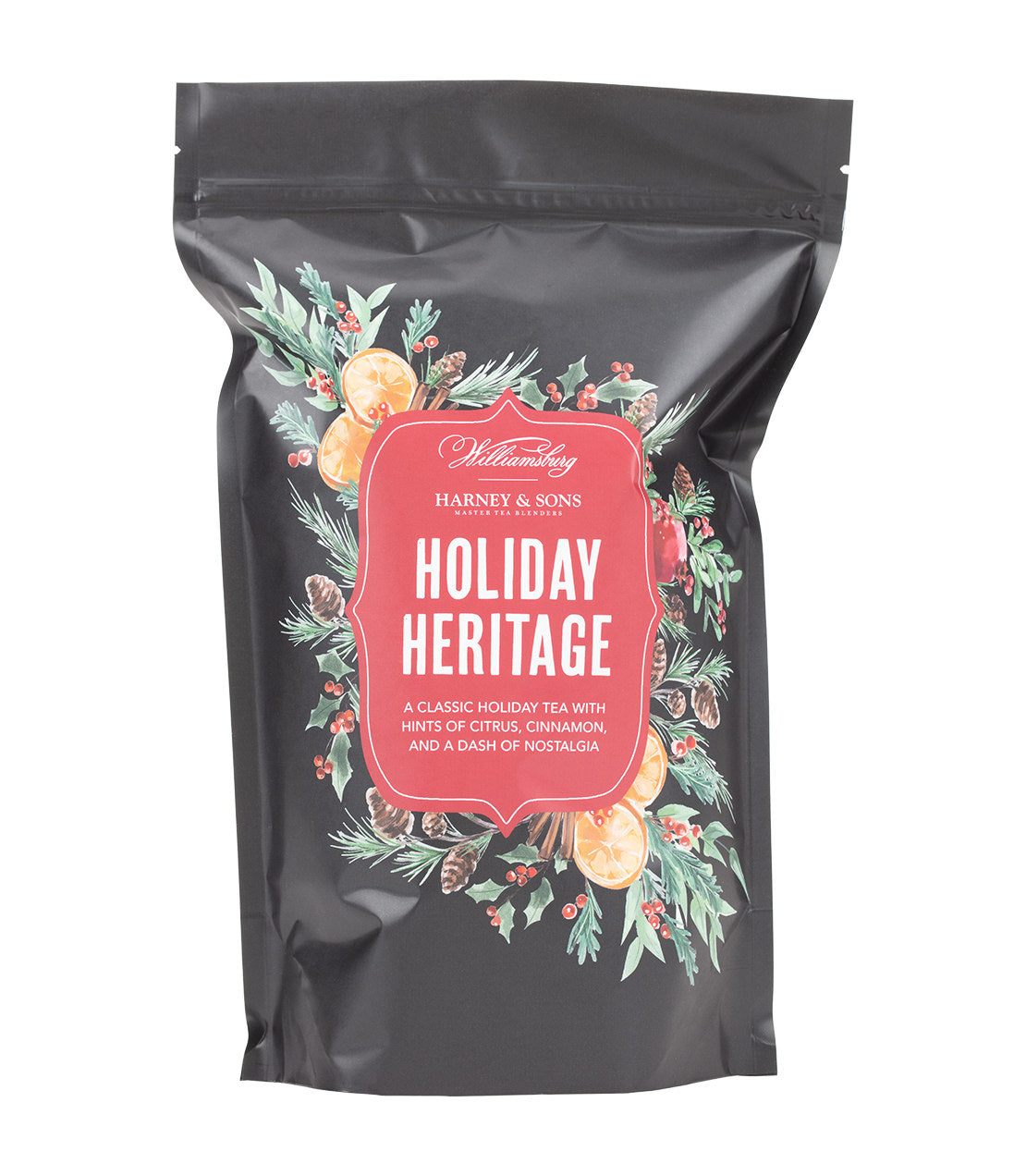 Té tradicional navideño de Williamsburg, lata de 20 bolsitas