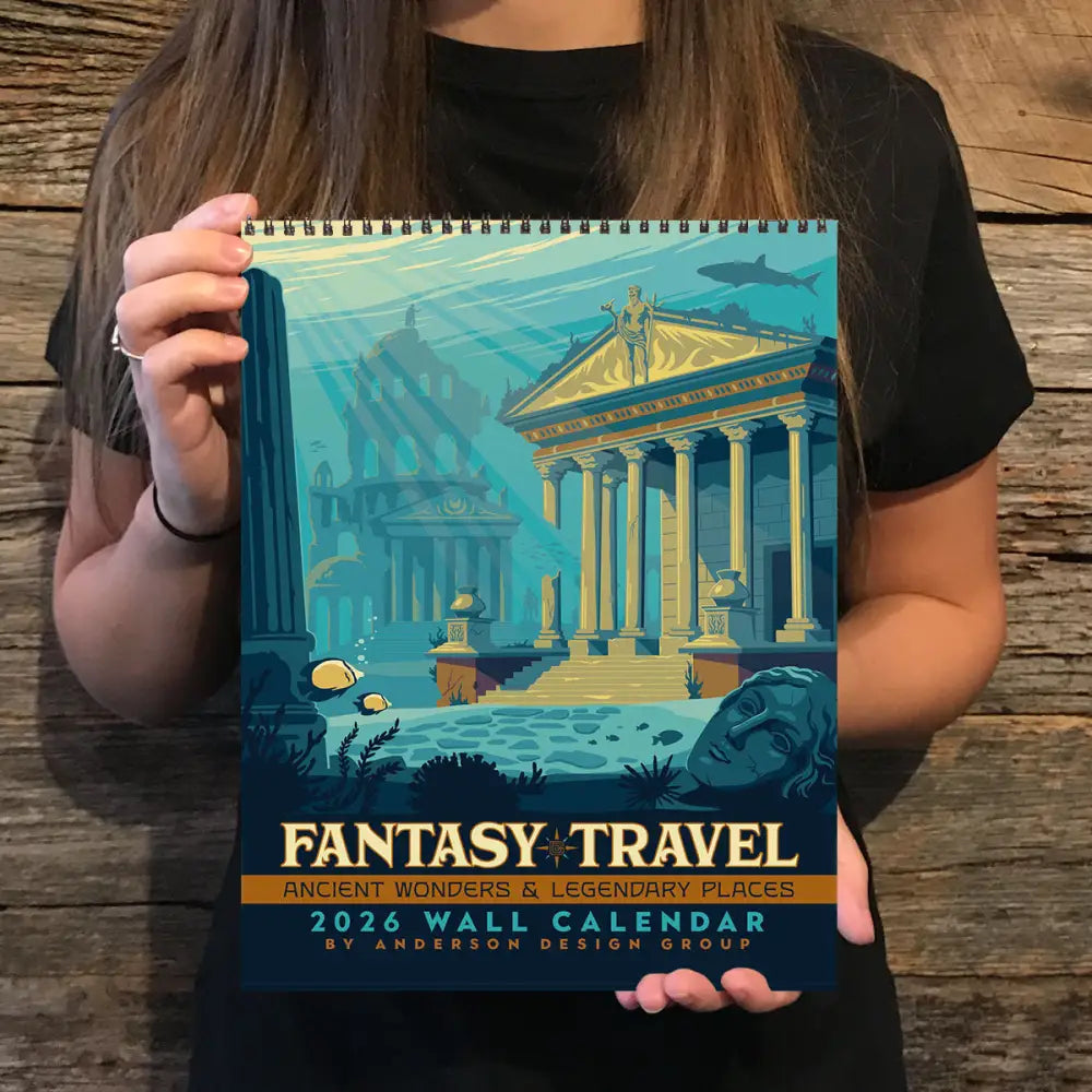 2026 Wall Calendar: Fantasy Travel (Ancient Wonders & Mythical Places) Books and Gifts