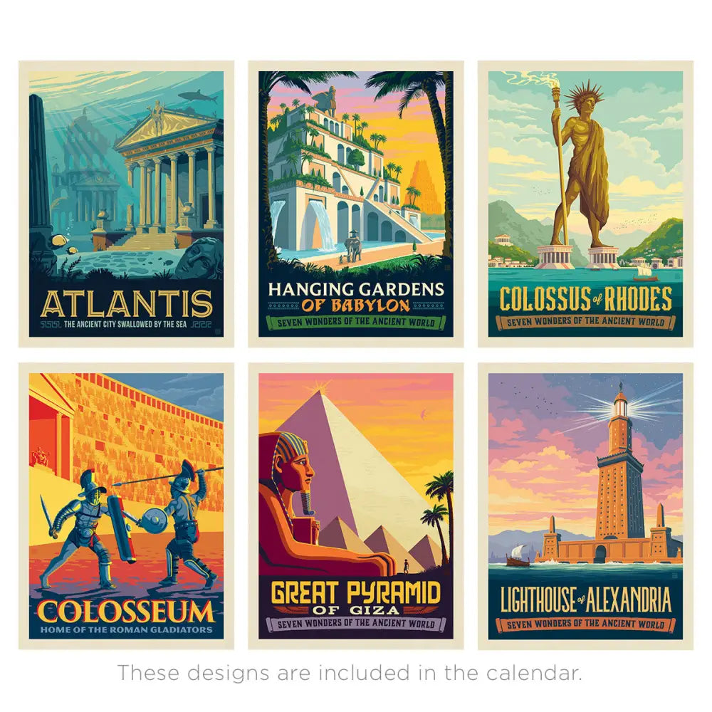 2026 Wall Calendar: Fantasy Travel (Ancient Wonders & Mythical Places) Books and Gifts