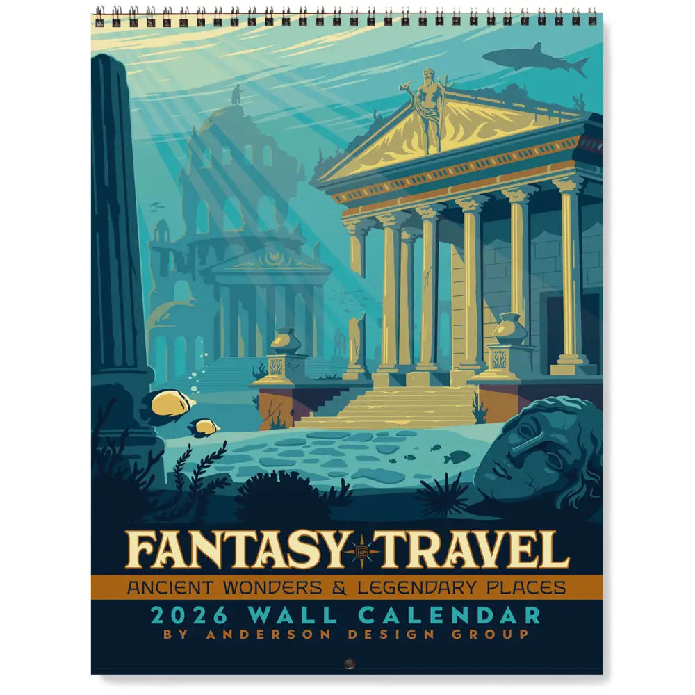 2026 Wall Calendar: Fantasy Travel (Ancient Wonders & Mythical Places) Books and Gifts