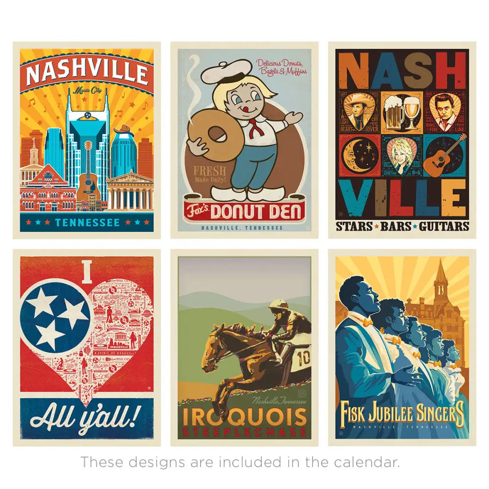 2026 Wall Calendar: Spirit of Nashville Books and Gifts