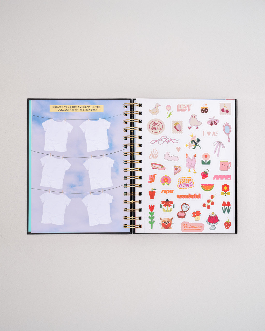 interior create a tee and sticker sheet