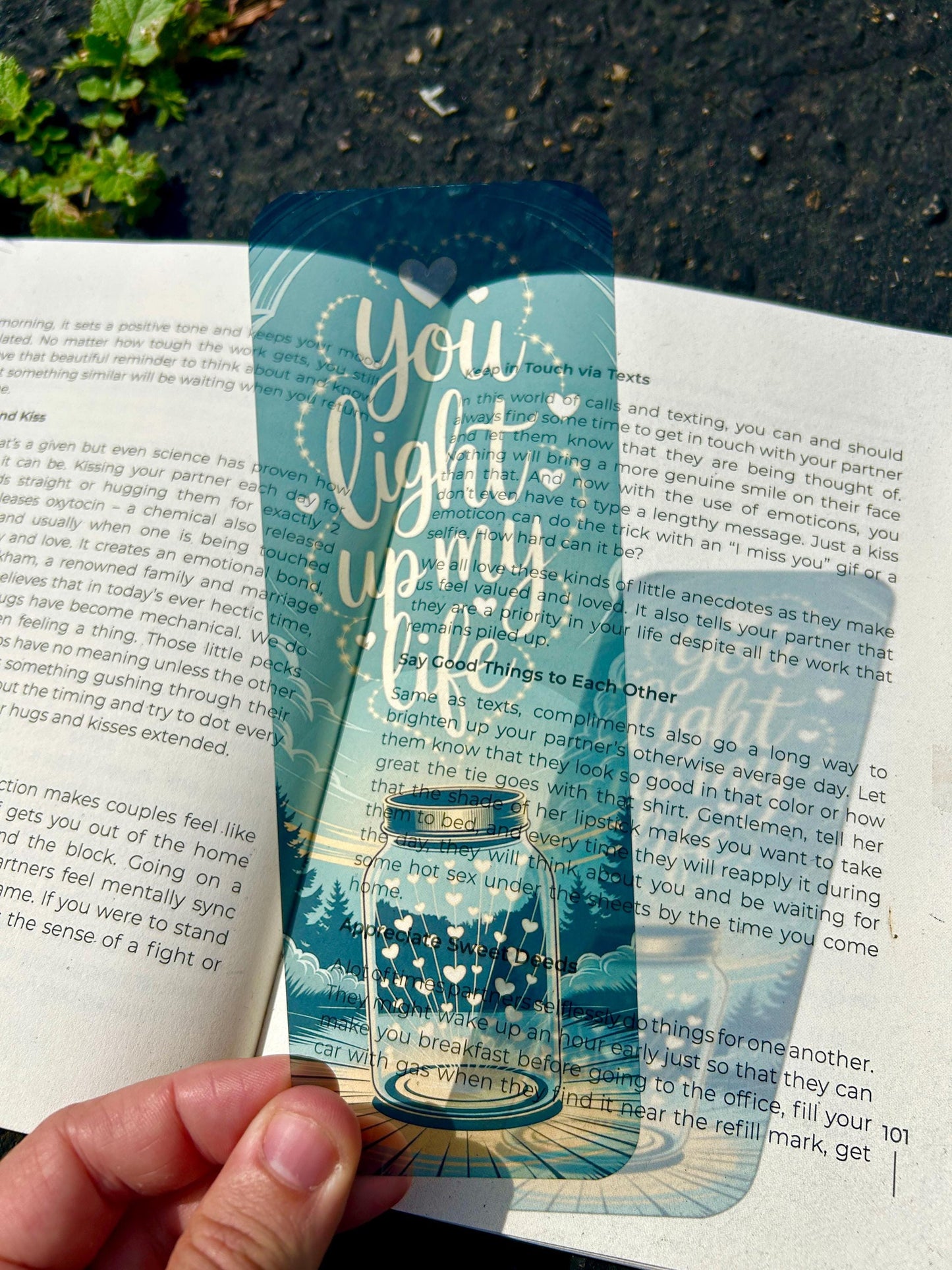 You Light Up My Life Bookmark – Firefly Mason Jar Design, Whimsical Gift for Book Lovers & Nature Enthusiasts