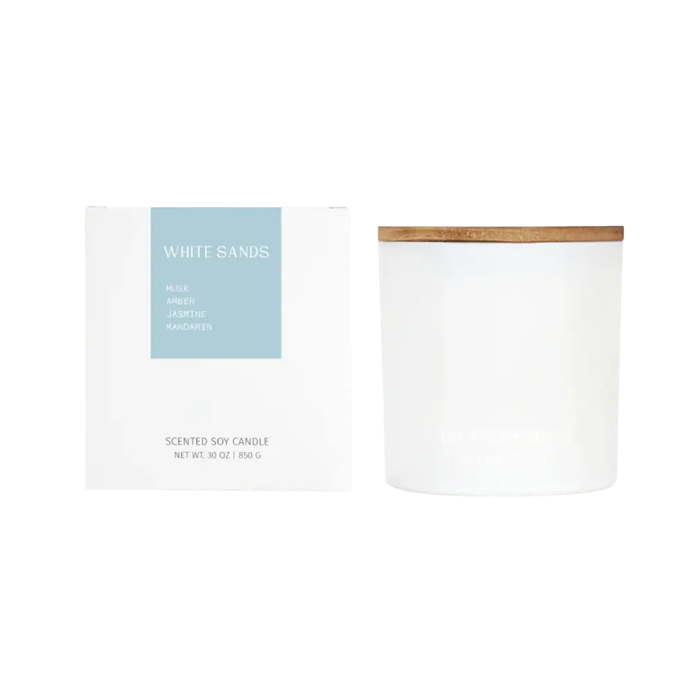 3 Wick Candle White Sands Candles