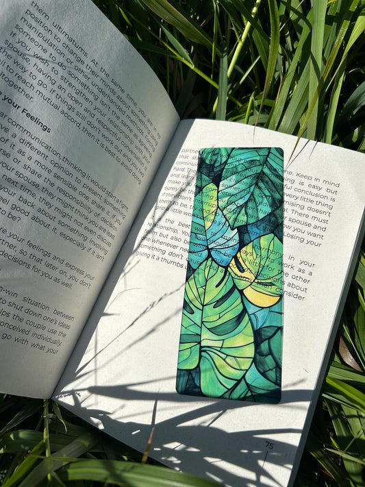 Monstera Deliciosa Bookmark - Swiss Cheese Plant Bookmark, Botanical Gift, Bookmark, Plant Gift