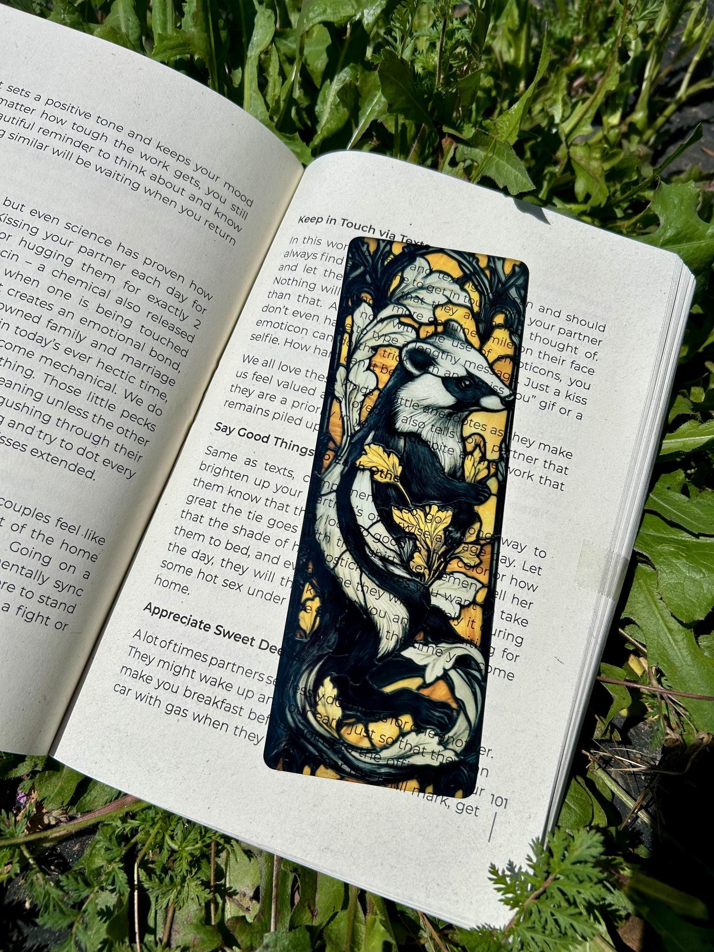 Loyal Badger Helga Bookmark – Potter Inspired, Harry Magical Badger Art, Unique Gift for Potterheads & Book Lovers