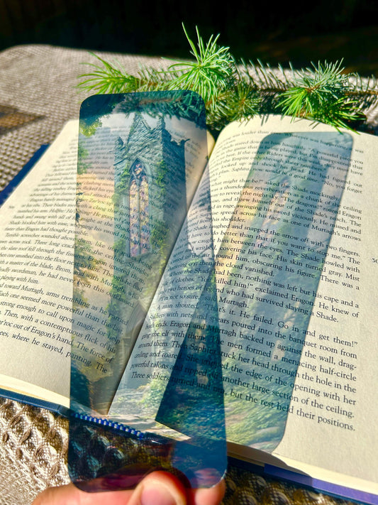 Fantasy Tower Bookmark for Book Lovers | Handmade Mysterious Castle Bookmark | Gift for Fantasy Readers | Dark Gothic Book Mark