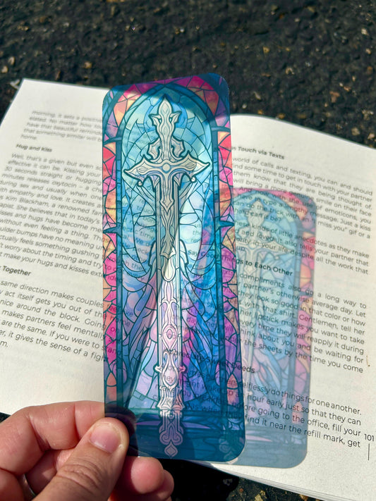 Blade of Death Bookmark – Dark Fantasy Sword, Cross-Inspired, Gothic Book Lover Gift, Unique bookmark gift