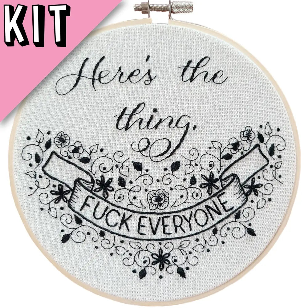 6’’ My Favorite Murder Embroidery Kit Beginner Friendly Kits