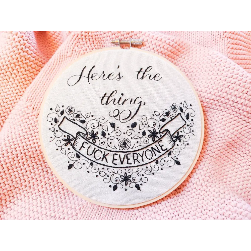 6’’ My Favorite Murder Embroidery Kit Beginner Friendly Kits
