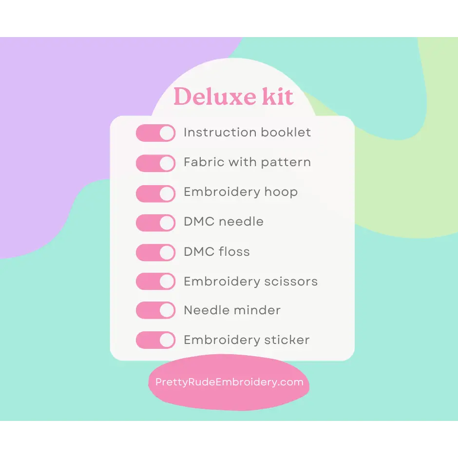 6’’ Wash Your Fucking Hands 2.0 Embroidery Kit Beginner Friendly Kits