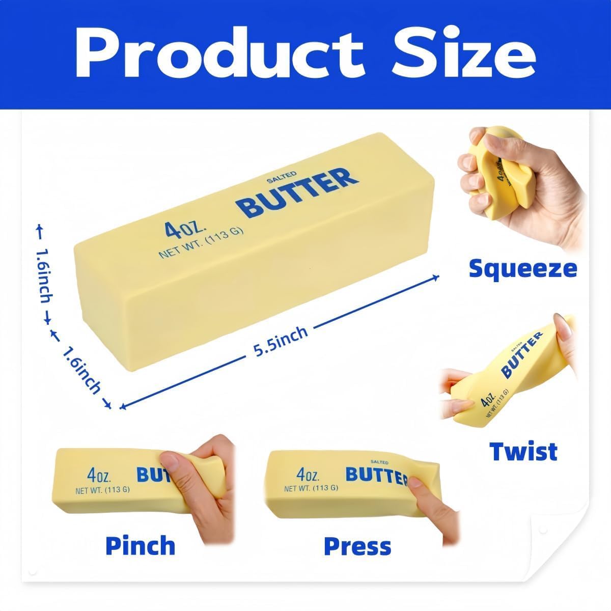 Butter Squishy Stress Fidget Toy