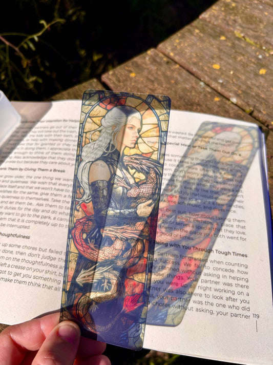 Mother of Dragons Bookmark – Mythical Creature Art, Fantasy Lover Gift, Dragon Queen Theme, Epic Fantasy Aesthetic, Unique Reading Accessory
