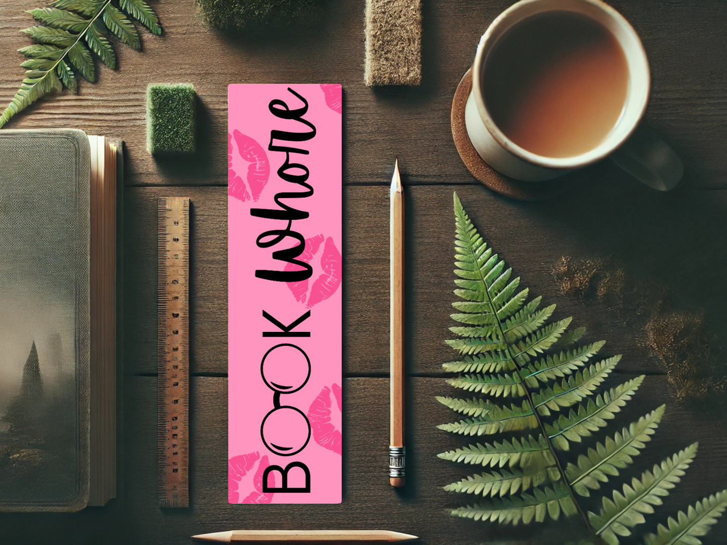 Book Whore Bookmark | Laminated Bookmark | Funny Bookish Gift | Sassy Page Marker | Aesthetic Reading Accessory