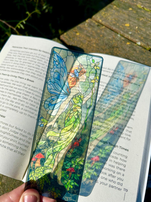 She Was a Fairy Bookmark – Enchanting Fantasy Art Bookmark, Magical Gift for Book Lovers, Fairycore Aesthetic Cottagecore