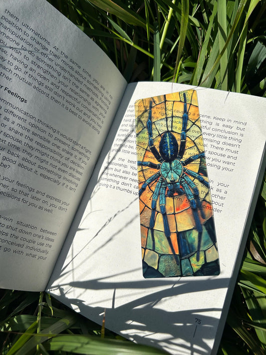 Tarantula Bookmark - Handcrafted Spider Bookmark, Unique Insect Gift, Creepy Crawly Book Marker, Gothic, Spider Bookmark, Spider Lover Gift
