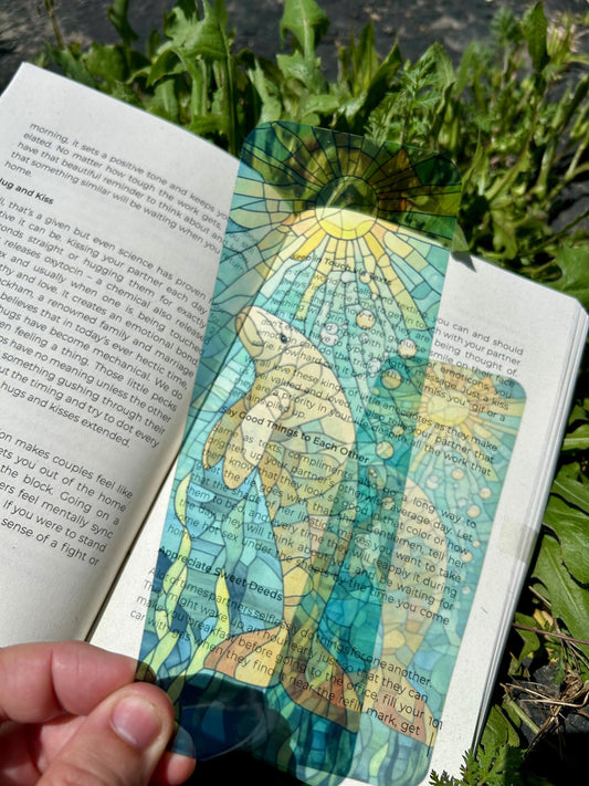 Manatee Lovers Bookmark - Cute Sea Cow Book Accessory, Ocean Animal Gift, Marine Life Bookmark, Unique Gift for Book Lovers