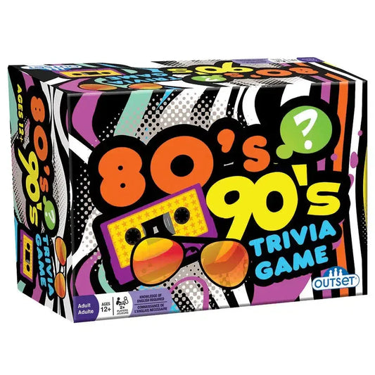 80s 90s Trivia Card Game Outset