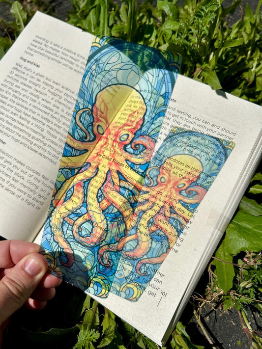 Poisonous Octopus Bookmark – Unique Sea Creature Octopus, Mysterious Octopus, Perfect Gift for Ocean Lovers