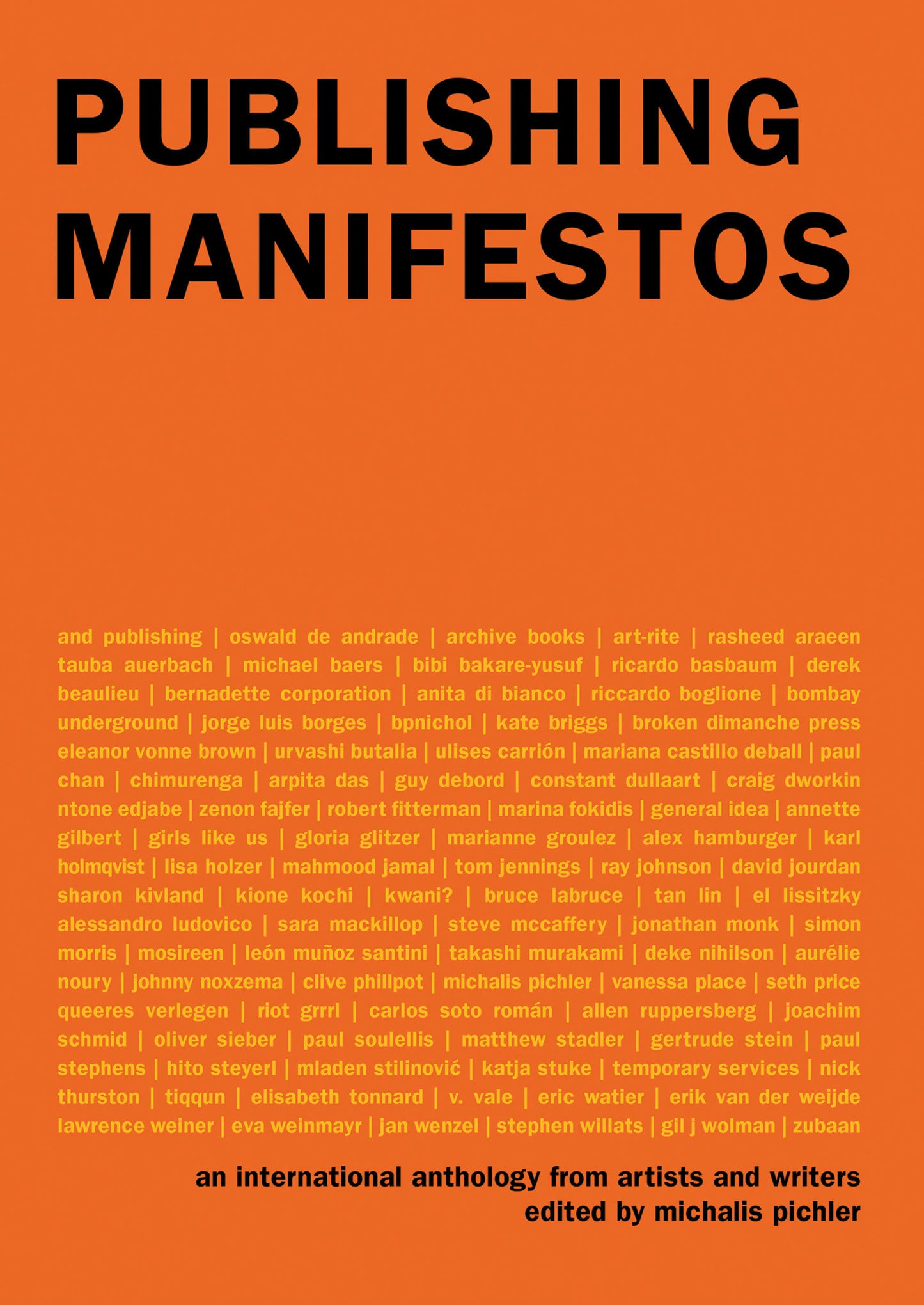Publishing Manifestos - An International Anthology from Artists and Writers