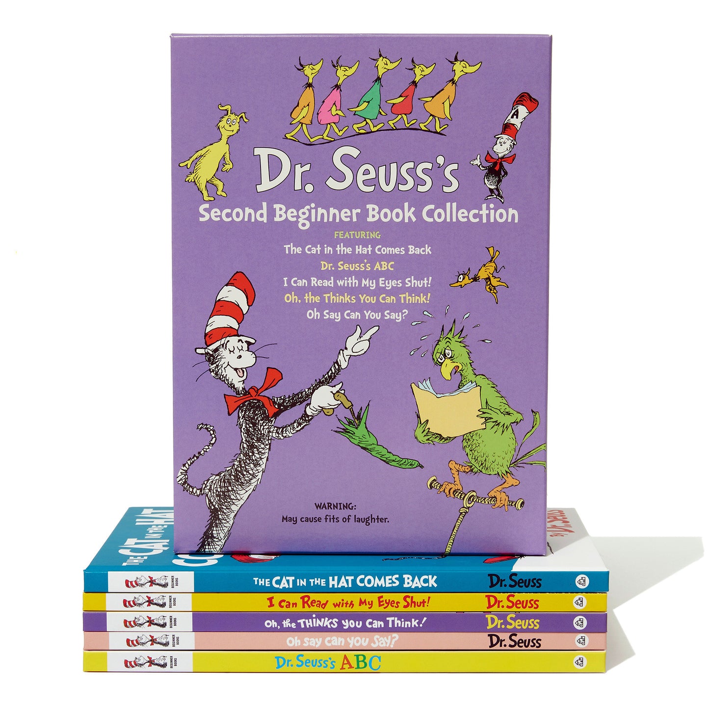 Dr. Seuss's Second Beginner Book Boxed Set Collection - The Cat in the Hat Comes Back; Dr. Seuss's ABC; I Can Read with My Eyes Shut!; Oh, the Thinks You Can Think!; Oh Say Can You Say? (Beginner Books)