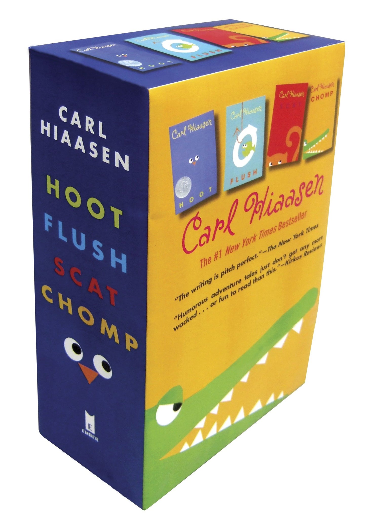Hiaasen 4-Book Trade Paperback Box Set - Chomp; Flush; Hoot; Scat