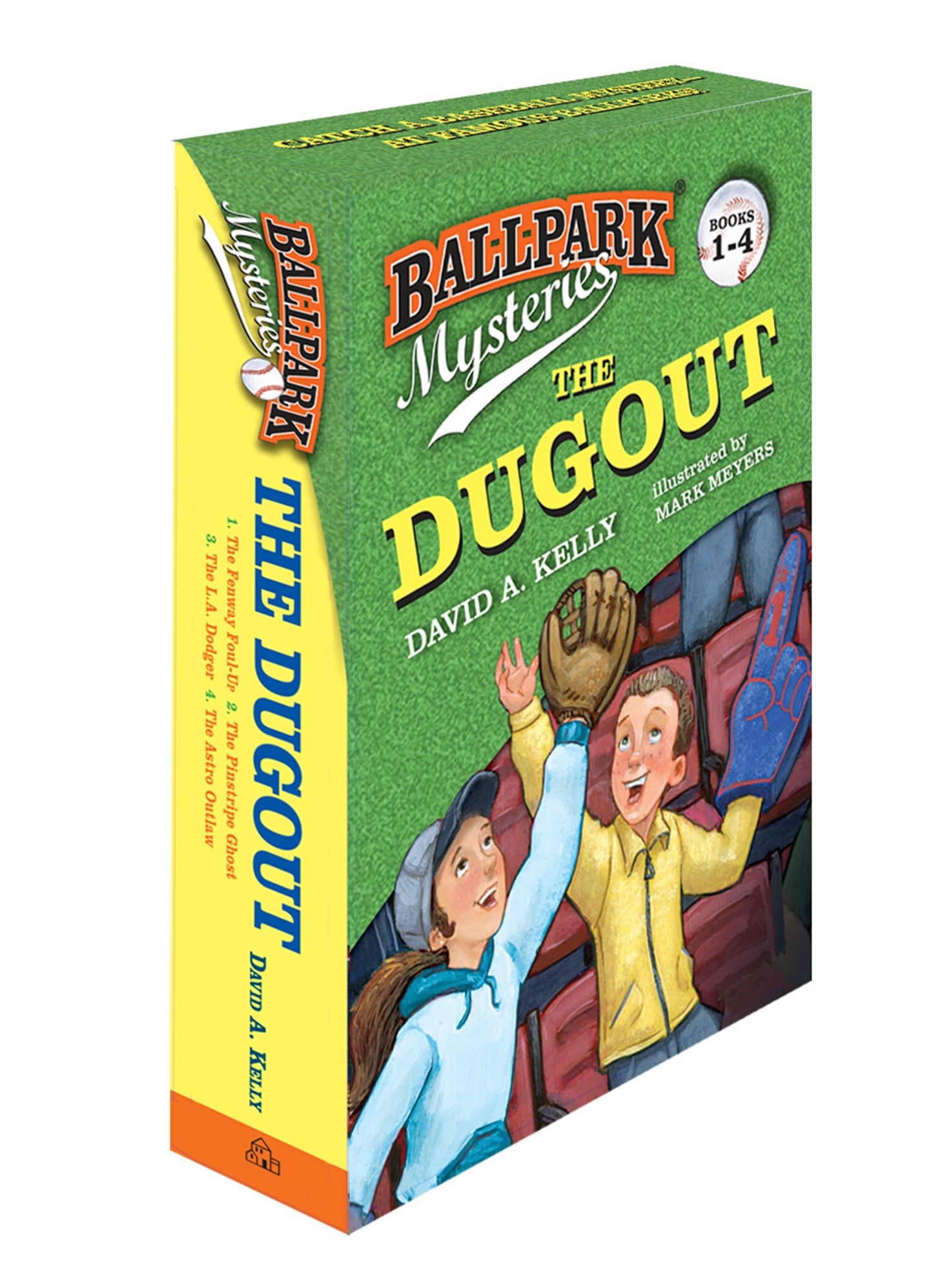 Ballpark Mysteries: The Dugout boxed set (books 1-4) - The Fenway Foul-Up, The Pinstripe Ghost, The L.A. Dodger, The Astro Outlaw (Ballpark Mysteries)