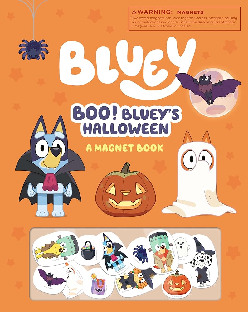Boo! Bluey's Halloween: A Magnet Book cover image