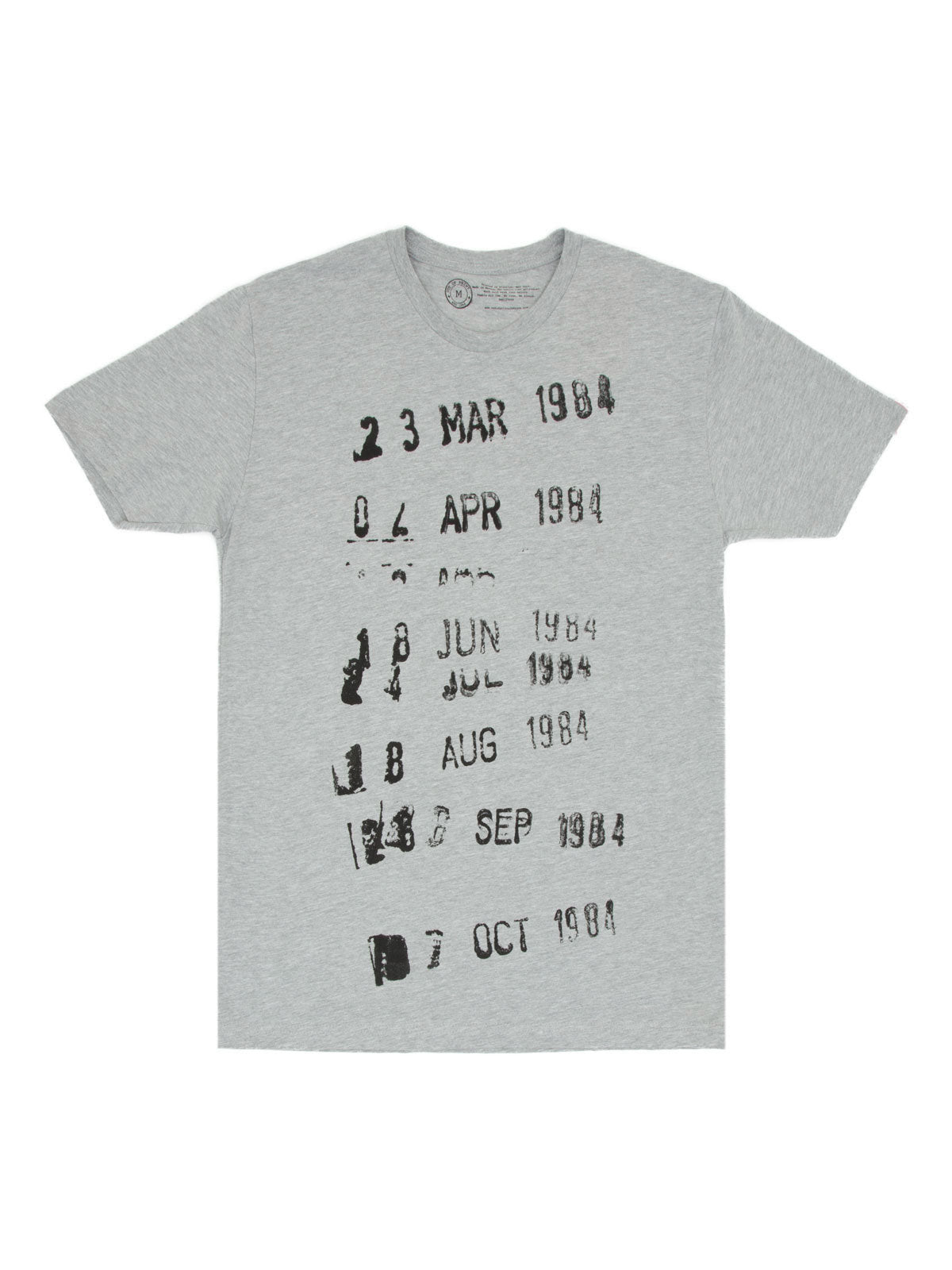 Library Card Stamp (Gray) Unisex T-Shirt XXX-Large