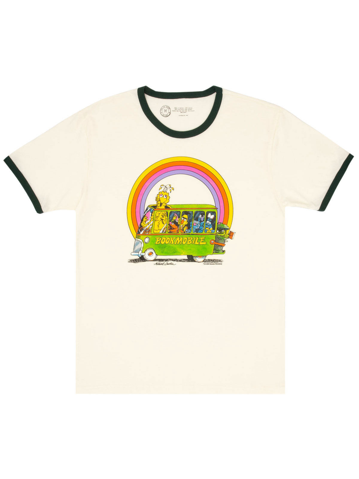 Sesame Street: Bookmobile Unisex Ringer T-Shirt XX-Large