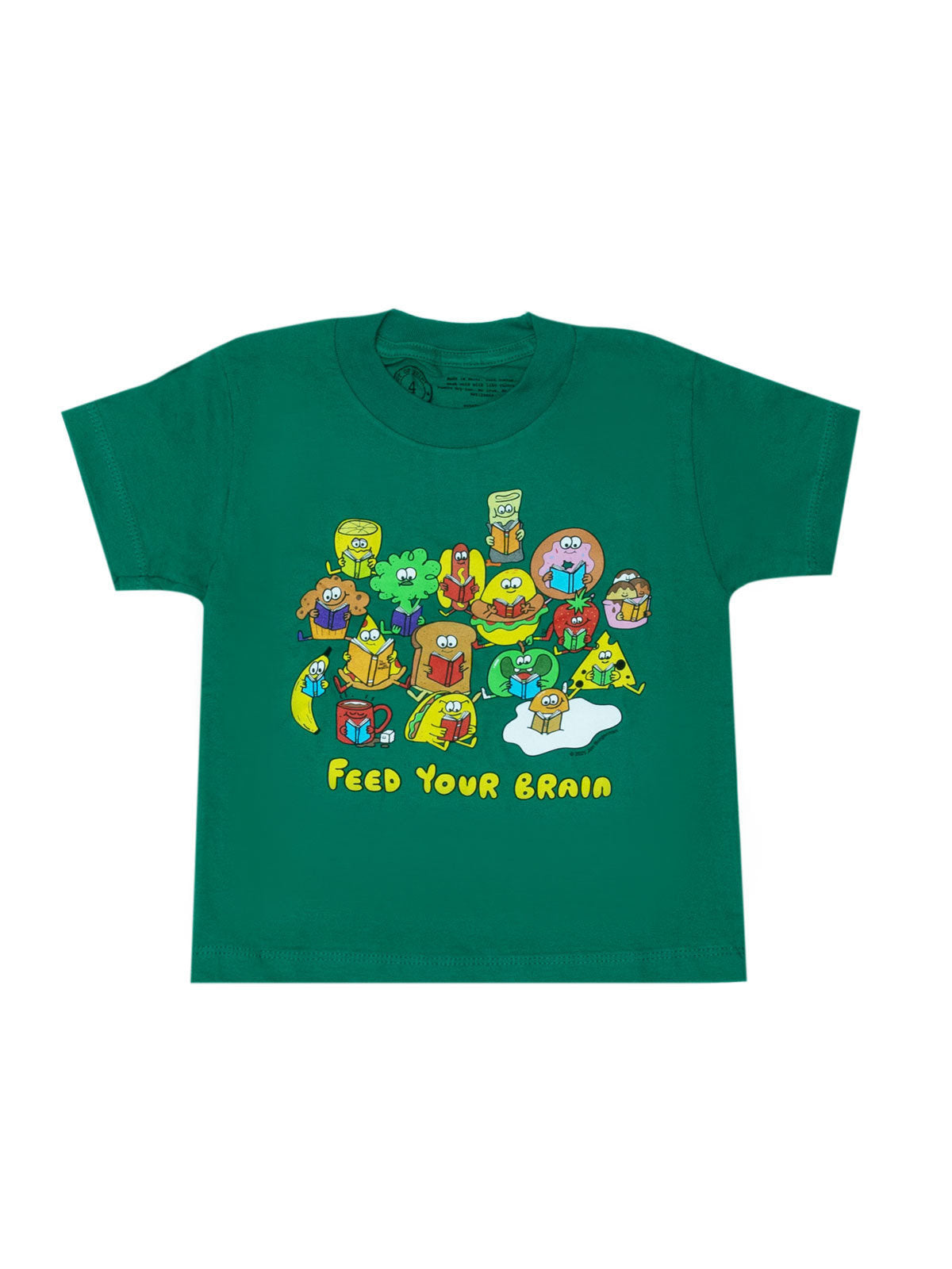 Feed Your Brain Kids' T-Shirt - 2 Yr