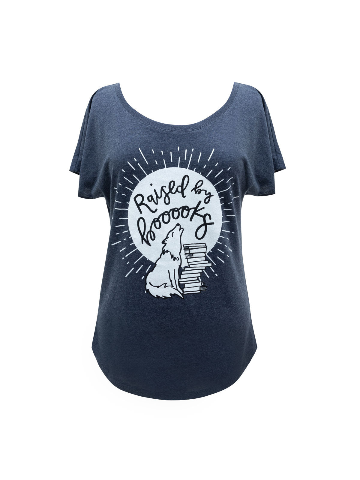 Raised by Books Women's Relaxed Fit T-Shirt X-Large