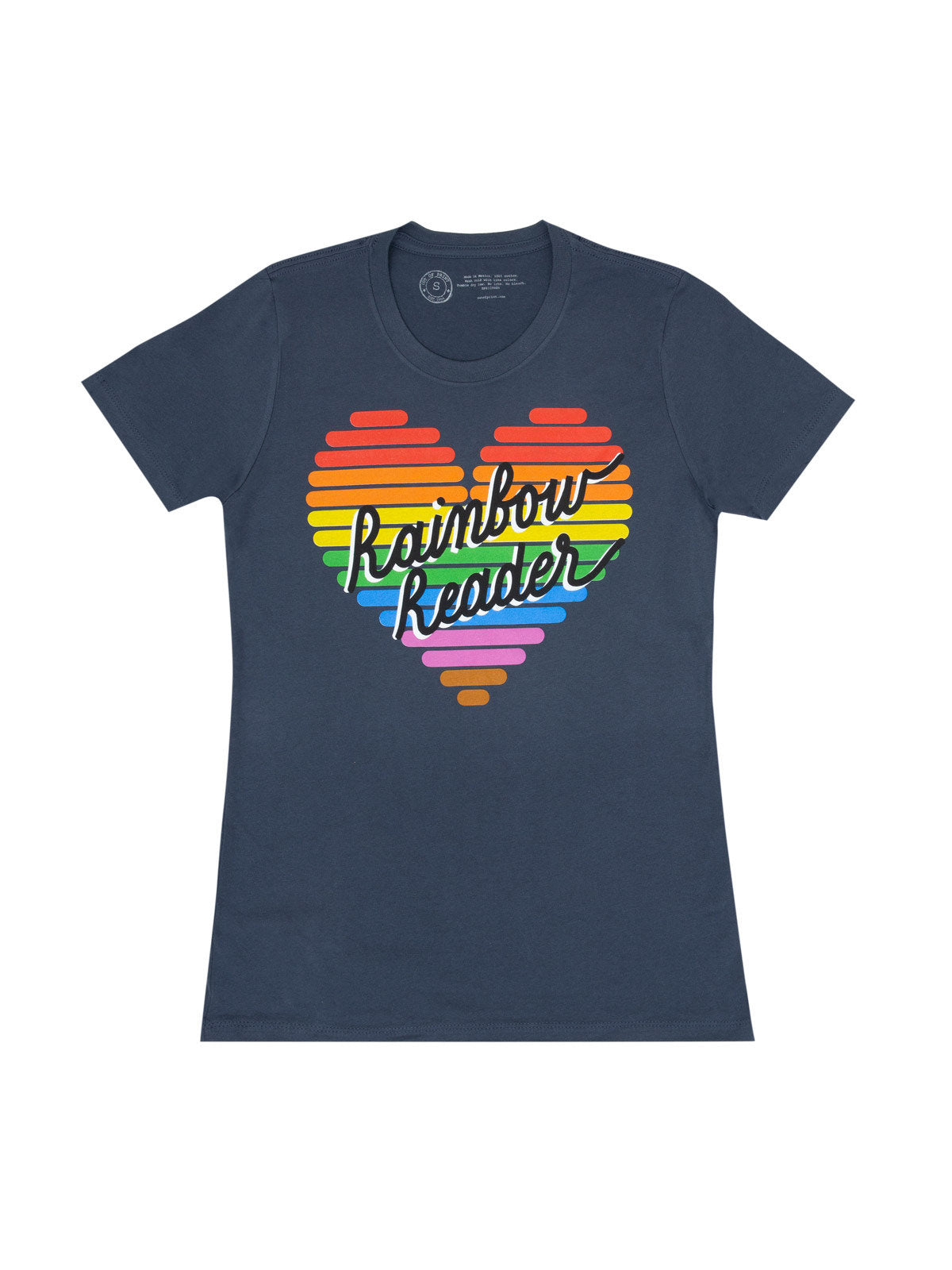 Rainbow Reader Women's Crew T-Shirt Small