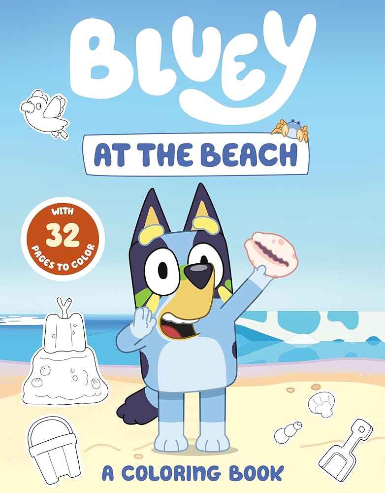 Bluey: At the Beach: A Coloring Book by Penguin Young Readers Licenses