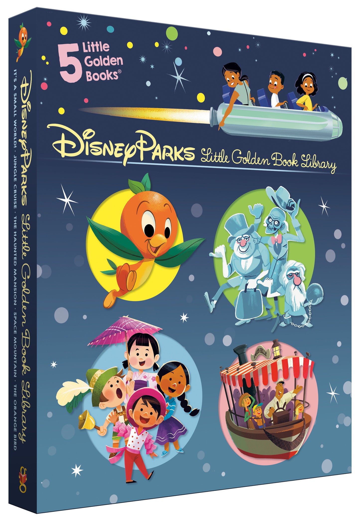 Disney Parks Little Golden Book Library (Disney Classic) - It's a Small World, The Haunted Mansion, Jungle Cruise, The Orange Bird, Space Mountain (Little Golden Book)