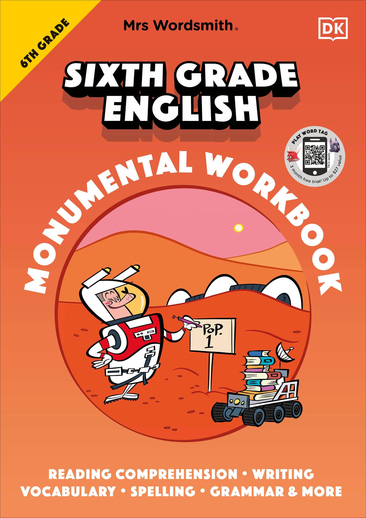 Mrs Wordsmith 6th Grade English Monumental Workbook - + 3 Months of Word Tag Video Game (Mrs Wordsmith)