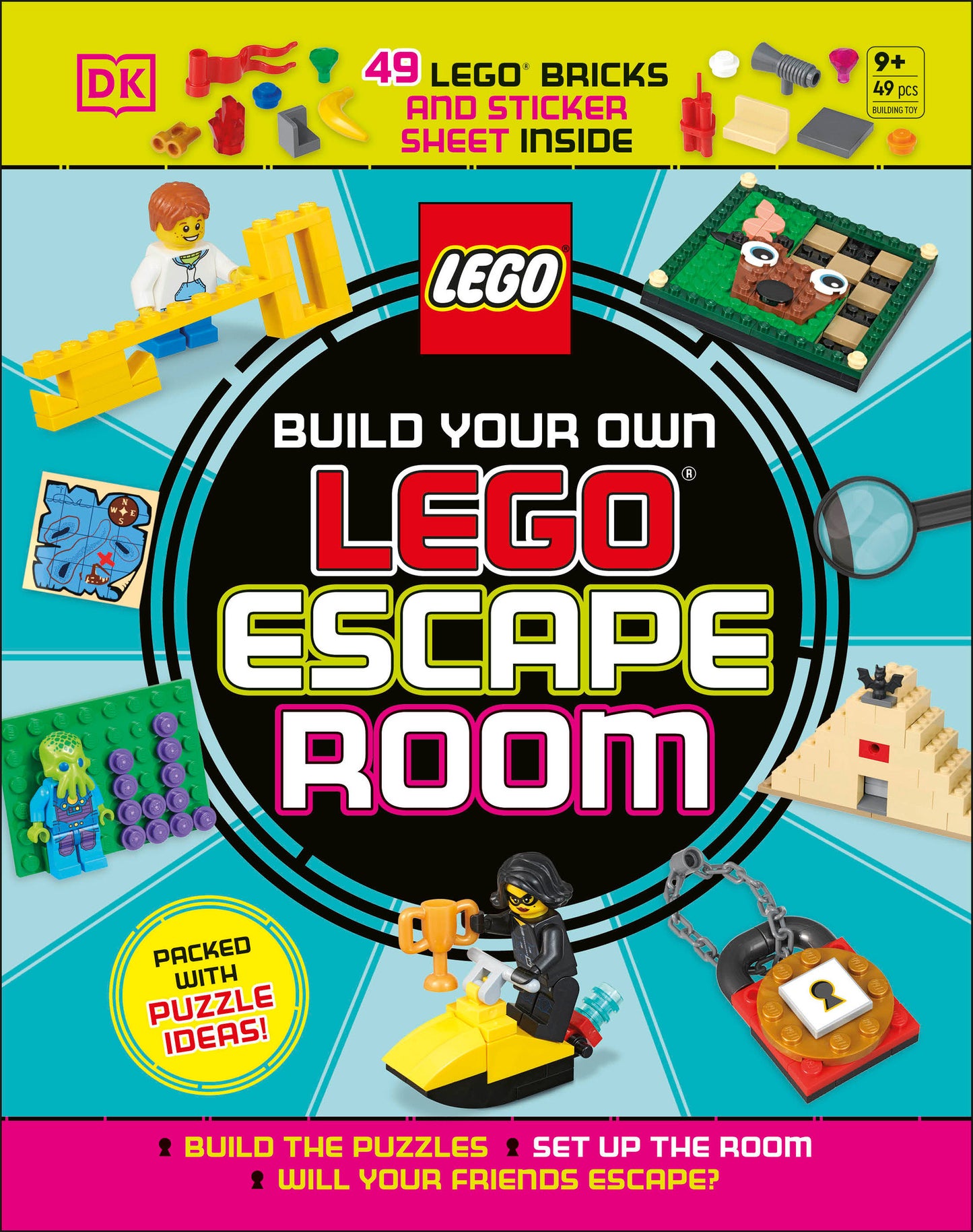 Build Your Own LEGO Escape Room - With 49 LEGO Bricks and a Sticker Sheet to Get Started