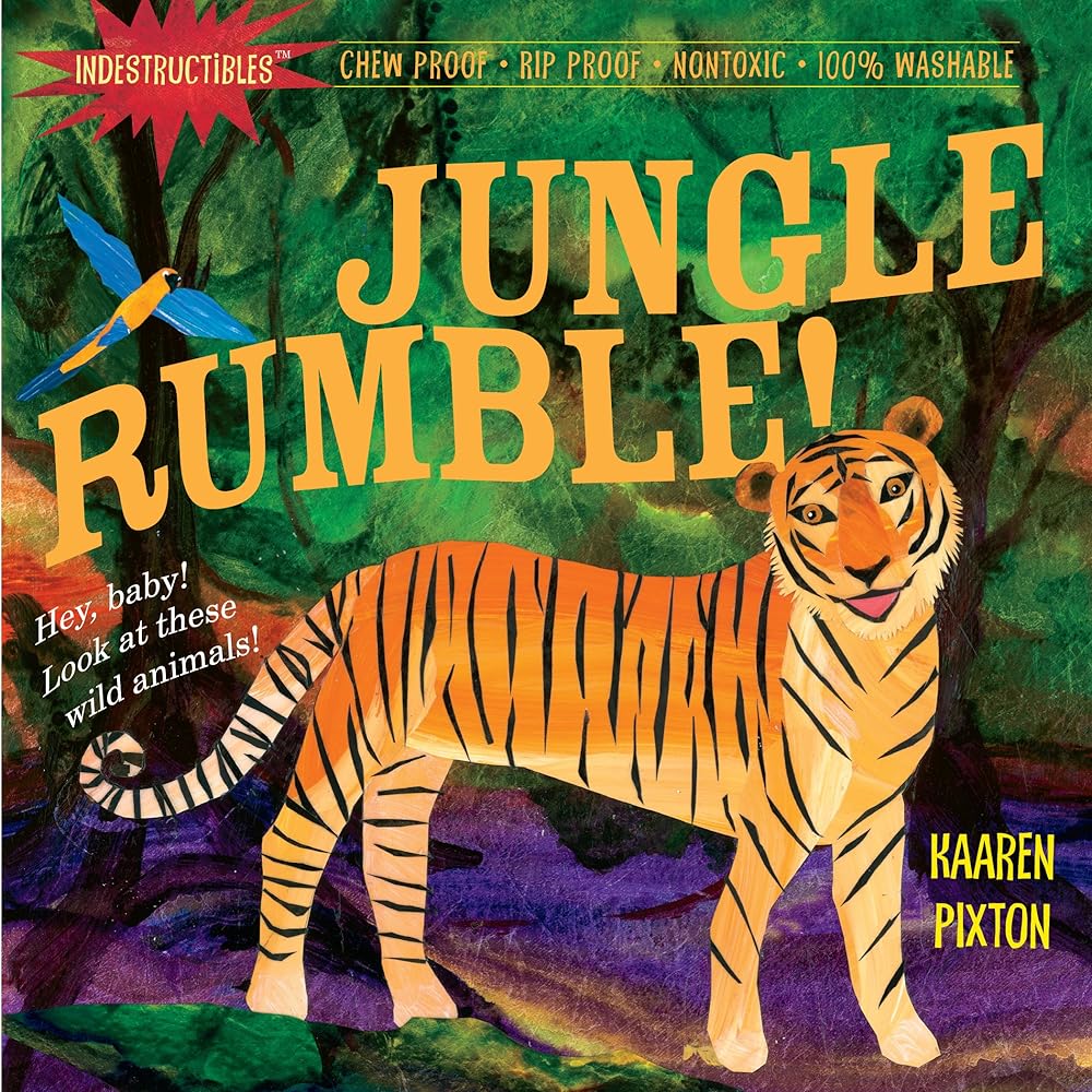 Indestructibles: Jungle Rumble!: Chew Proof · Rip Proof · Nontoxic · 100% Washable (Book for Babies, Newborn Books, Safe to Chew) cover image
