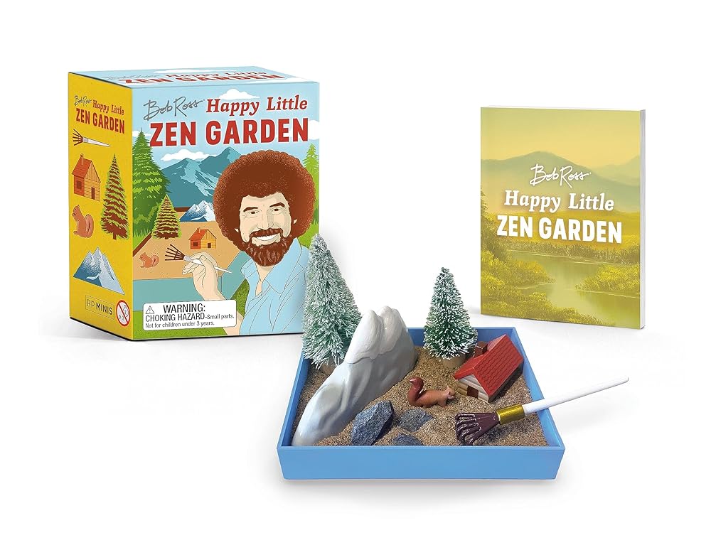 Bob Ross Happy Little Zen Garden (RP Minis) by Robb Pearlman, Bob Ross, Alex Fine