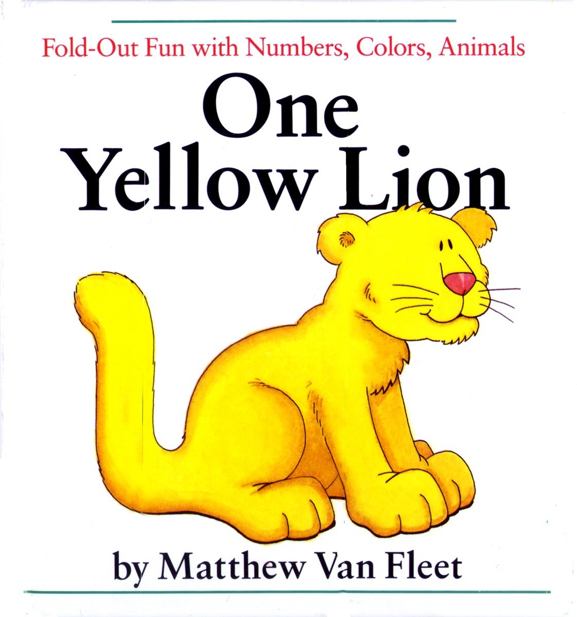 One Yellow Lion - Fold-Out Fun with Numbers, Colors, Animals