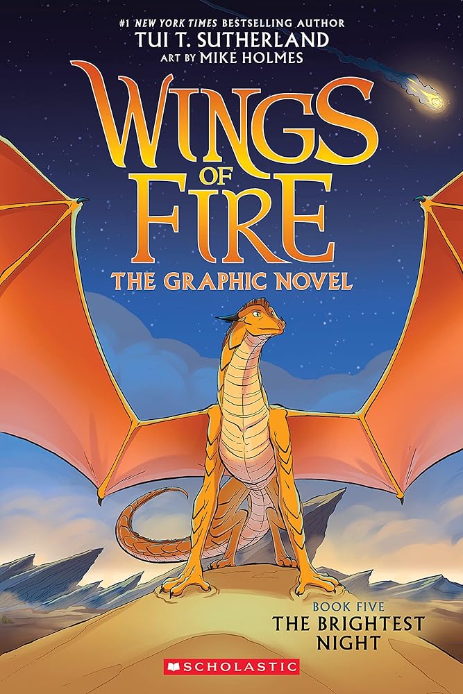 Wings of Fire: The Brightest Night: A Graphic Novel (Wings of Fire Graphic Novel #5) (Wings of Fire Graphix) by Tui T. Sutherland, Mike Holmes