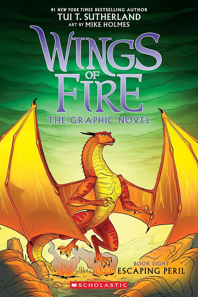 Escaping Peril: A Graphic Novel (Wings of Fire Graphic Novel #8) (Wings of Fire Graphix) by Tui T. Sutherland, Mike Holmes